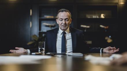 Volker Wissing, Bundesminister für Verkehr und digitale Infrastruktur der Bundesrepublik Deutschland, bei einem Interview.