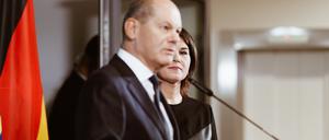 Bundeskanzler Scholz und Außenministerin Baerbock: Keine Einigung auf einen Nationalen Sicherheitsrat möglich.