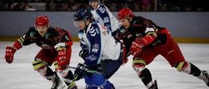 Die Spieler von FASS Berlin (in Schwarz und Rot) ließen den Chemnitzern wenig Raum.