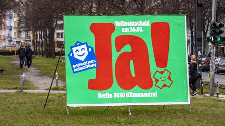 Über den Volksentscheid „Berlin 2030 Klimaneutral“ wird am 26. März abgestimmt.