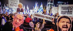 Proteste in Israel am 11. März.