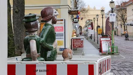 Das Kunstwerk in der Brandenburger Straße wurde angegriffen (Archivbild)