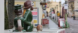 Das Kunstwerk in der Brandenburger Straße wurde angegriffen (Archivbild)