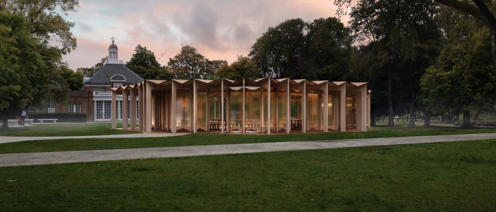 Der Entwurf des „Serpentine Pavilion 2023“ von Lina Ghotmeh.