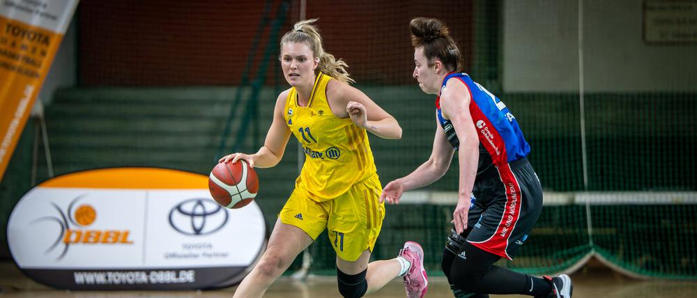 Nina Rosemeyer (l.) und ihre Kolleginnen stehen im Play-off-Viertelfinale.