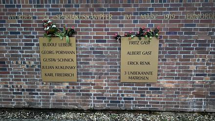 Die Blutmauer in Berlin-Lichtenberg. 