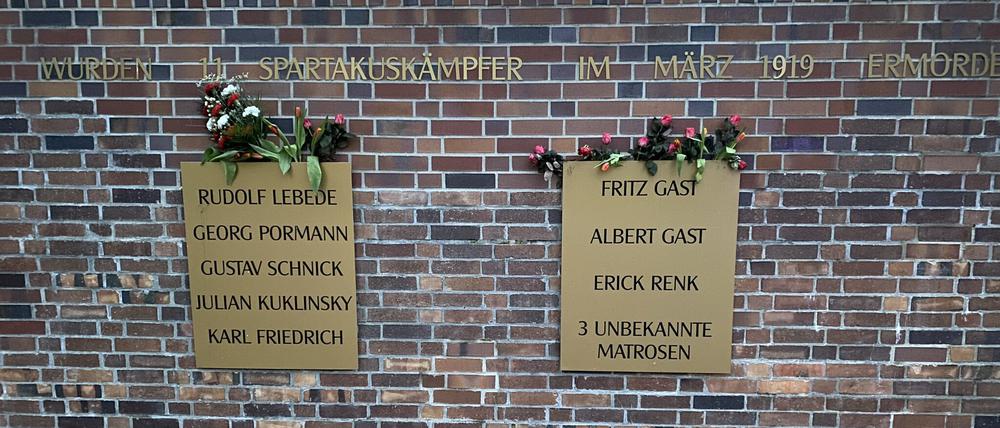 Die Blutmauer in Berlin-Lichtenberg.