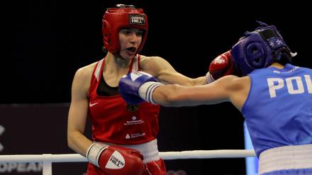  Nicht mit mir. Europameisterin Stefanie Von Berge (li.) verzichtet auf den WM-Start.