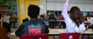 Unterricht an einer Schule in Stuttgart. 