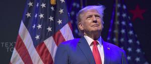 Donald Trump, ehemaliger Präsident der USA, bei einer Wahlkampfveranstaltung. 