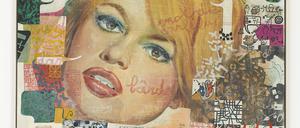 Robert Sabatiers Arbeit „Brigitte Bardot ou roman hypergraphique au portrait“ von 1967.