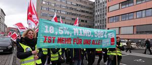 Verdi hatte zum Warnstreik aufgerufen.