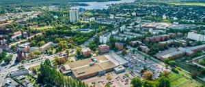 Blick auf Kaufland und Co.
