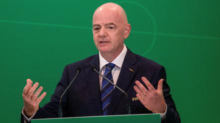 Fifa-Präsident Gianni Infantino in Kigali.