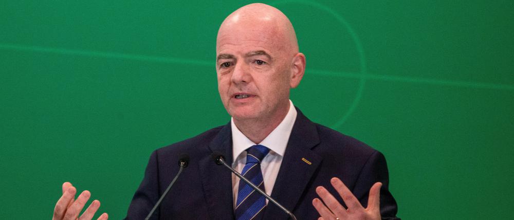 Fifa-Präsident Gianni Infantino in Kigali.