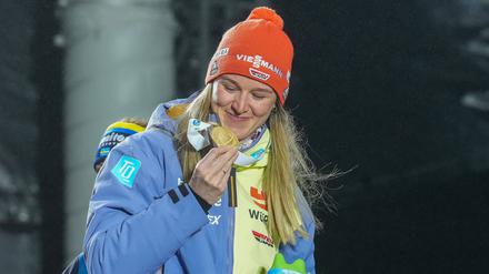 Denise Herrmann-Wick gewann zuletzt in Oberhof WM-Gold im Sprint.