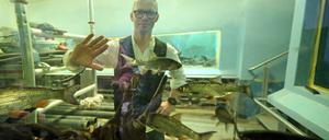 Naturkundemuseum Potsdam, Aquarium wird saniert. Direktor des Naturkundemuseums Potsdam, Dr. Jobst Pfaender.