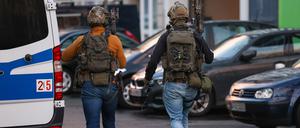Die Polizei war mit einem Großaufgebot vor Ort. 