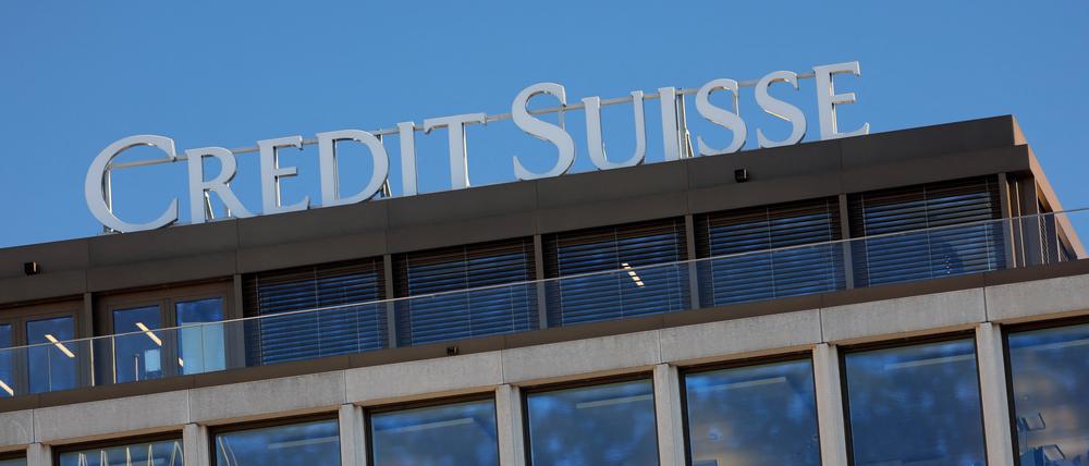 Logo der Credit Suisse-Bank.