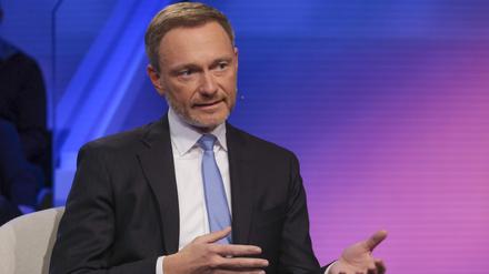 Christian Lindner, zu Gast in der ARD-Sendung «Maischberger». 