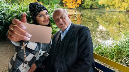 Selfie mit Bonnie: Privatdetektiv Georg Wilsberg (Leonard Lansink).  