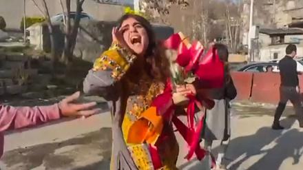 Kurz nach ihrer Entlassung: Sepideh Gholian.