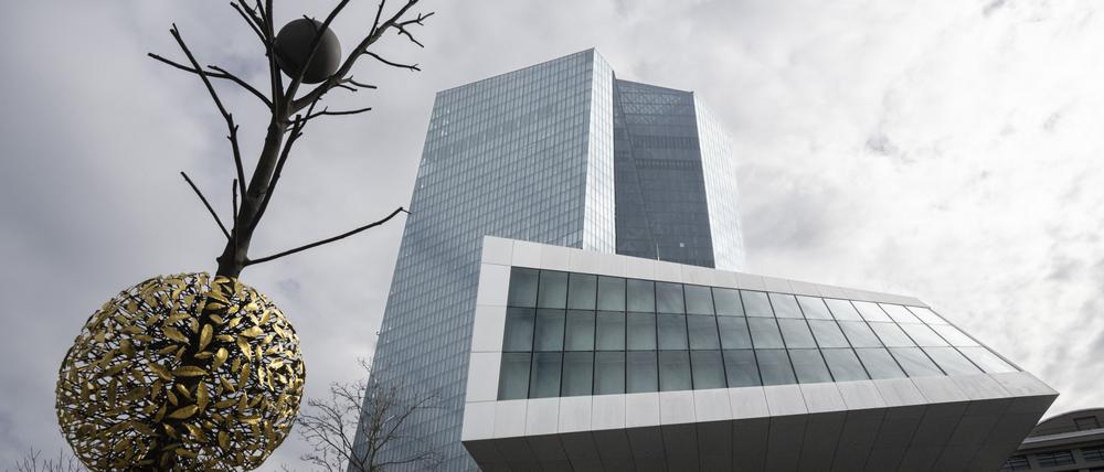 Die Europäische Zentralbank (EZB) in Frankfurt