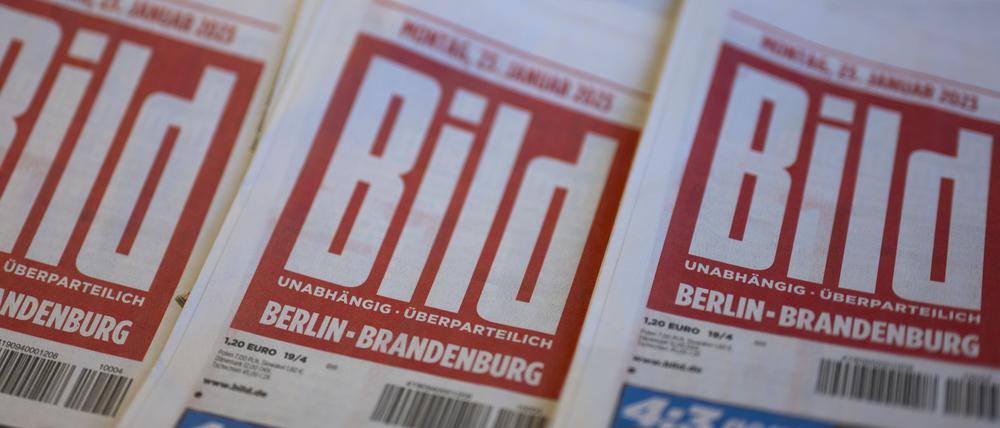 Papierausgaben der Zeitungen «Bild»