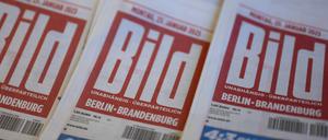 Papierausgaben der Zeitungen «Bild»