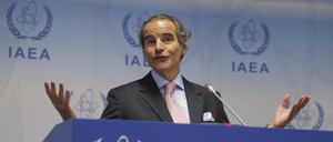 Rafael Grossi, Generaldirektor der Internationalen Atomenergiebehörde (IAEA), Anfang März in Wien während einer Pressekonferenz zur Sitzung des IAEA-Gouverneursrats.