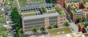 Das Rechenzentrum im neuen Gewerbequartier „Go West“, ab 2025 auch live zu sehen.