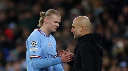 Im Viertelfinale bekommen es die Münchner mit ihrem früheren Trainer Pep Guardiola und Tormaschine Erling Haaland zu tun. 