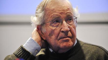 Linkes Gewissen. Der amerikanische Linguist und Public Intellectual Noam Chomsky 2014 bei einer Konferenz im tschechischen Olomouc.