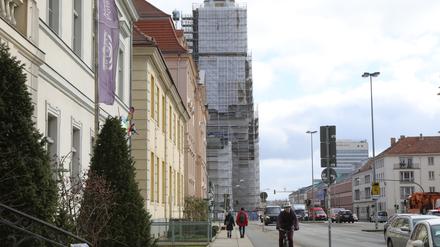 Baustelle Garnisonkirchturm, Breite Straße Potsdam