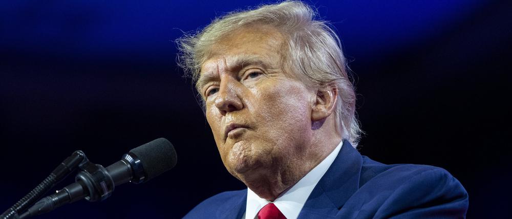 Donald Trump, ehemaliger Präsident der USA, Trump spricht auf der Conservative Political Action Conference «CPAC 2023» im National Harbor.