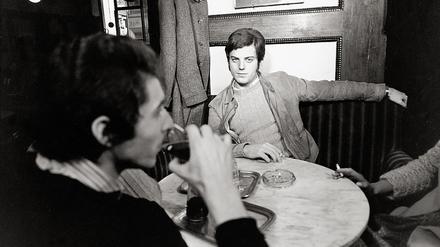 Michel Würthle im Café Hawelka. Österreich. Photographie. 1968.