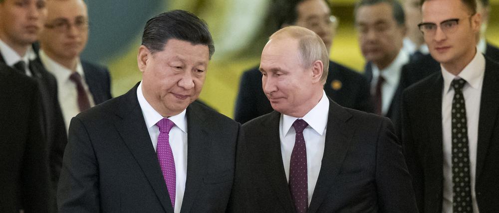 Chinas Xi Jinping und Russlands Wladimir Putin treffen sich am Montag zum ersten Mal seit September.