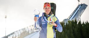 Passend zum Karriereende sicherte sich Denise Herrmann-Wick noch die kleine Kristallkugel für den Gesamtsieg in der Disziplin Sprint.