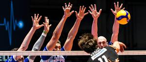 Die BR Volleys mit Cody Kessel kamen nicht wie gewünscht durch in Friedrichshafen.