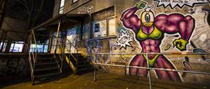 Der Eingang des About Blank in Friedrichshain.