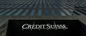 Die Credit Suisse im Hochhaus Hagenholzstraße in Zürich.