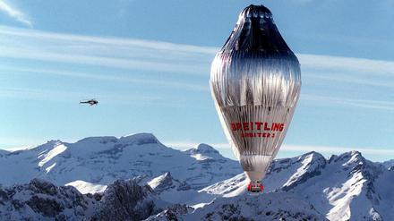 Hoch hinaus: Die Weltumrundung begann in den Schweizer Alpen.