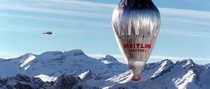 Hoch hinaus: Die Weltumrundung begann in den Schweizer Alpen.