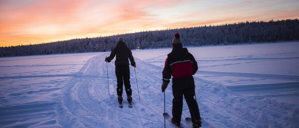 Lappland ist schon jetzt die schneereichste Region Europas. 