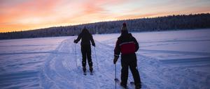 Lappland ist schon jetzt die schneereichste Region Europas. 