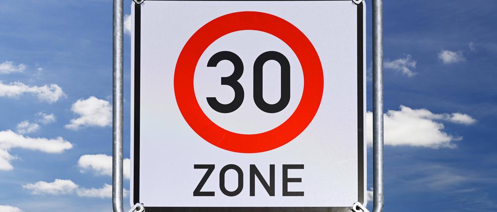 Schild Tempo-30-Zone.