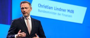 Bundesfinanzminister Lindner bei einer Tagung Anfang März.