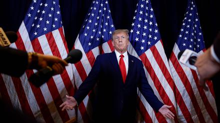 Der ehemalige US-Präsident Donald Trump vor seiner Rede auf der jährlichen Conservative Political Action Conference (Archivfoto)