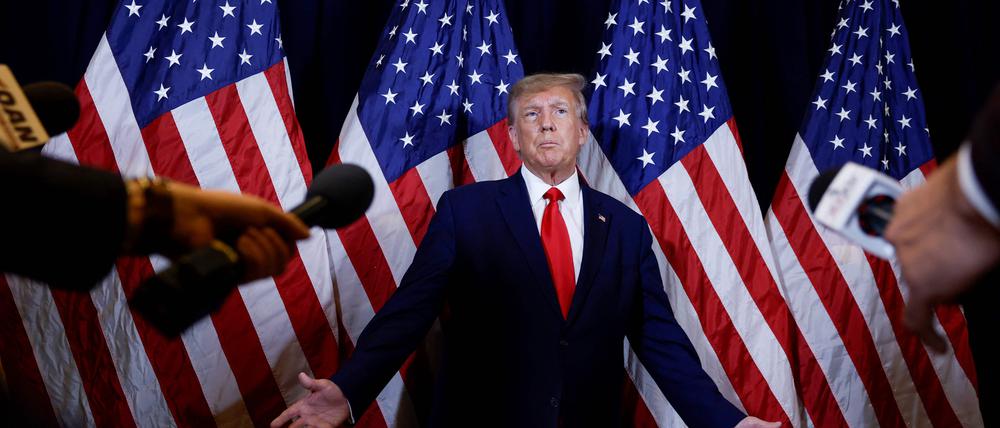 Der ehemalige US-Präsident Donald Trump vor seiner Rede auf der jährlichen Conservative Political Action Conference (Archivfoto)