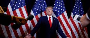Der ehemalige US-Präsident Donald Trump vor seiner Rede auf der jährlichen Conservative Political Action Conference (Archivfoto)